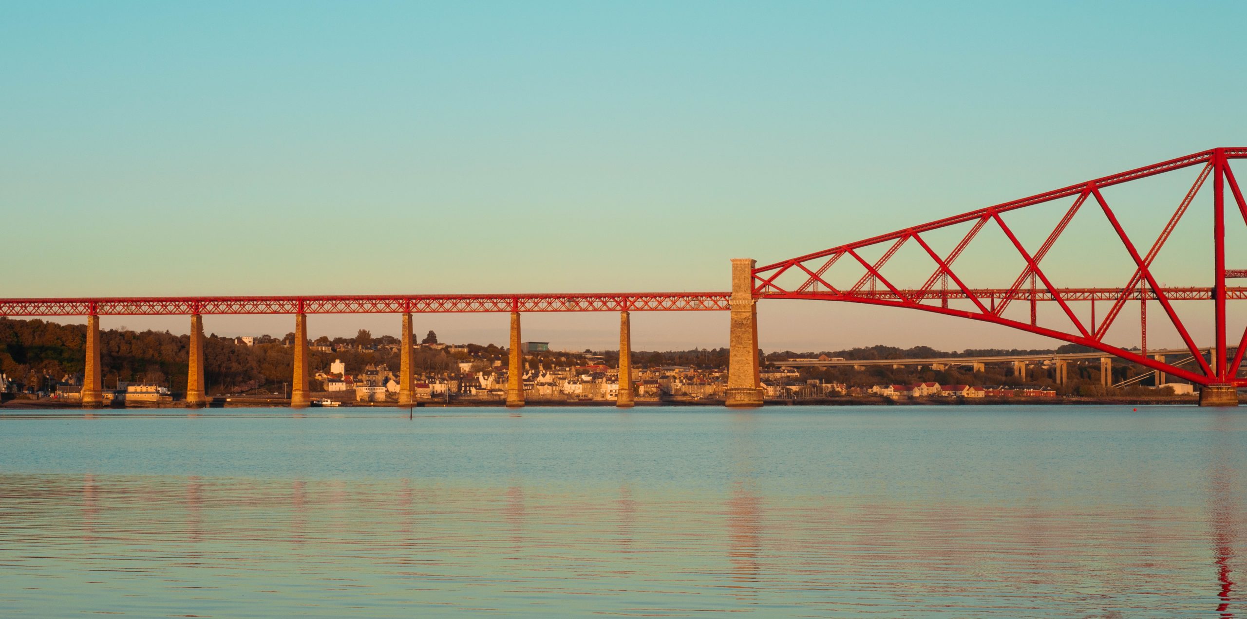 CaSE civil and structural engineering project forth rail bridge during sunset