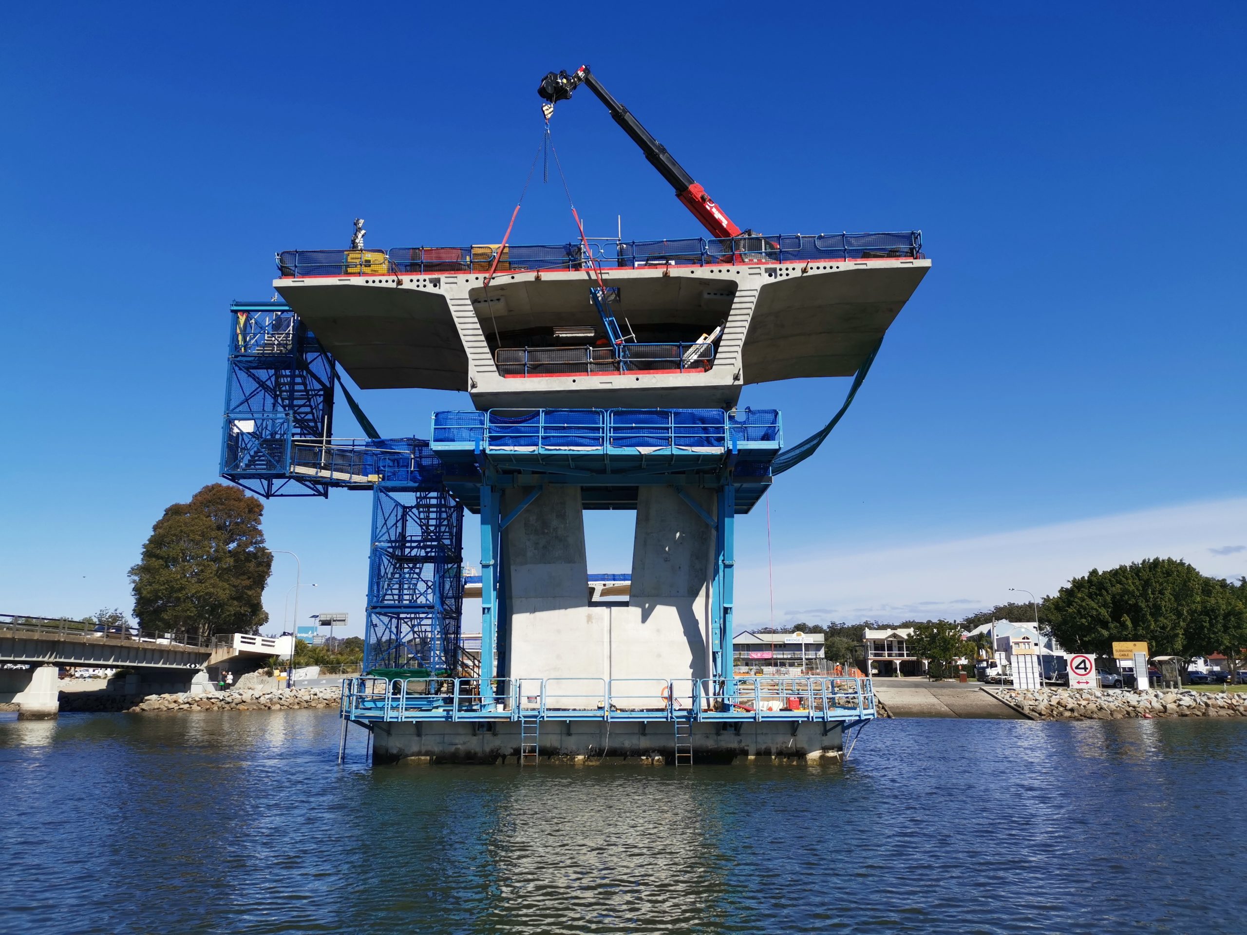 1400t accidental load CaSE civil and structural engineering project batemnas bay bridge