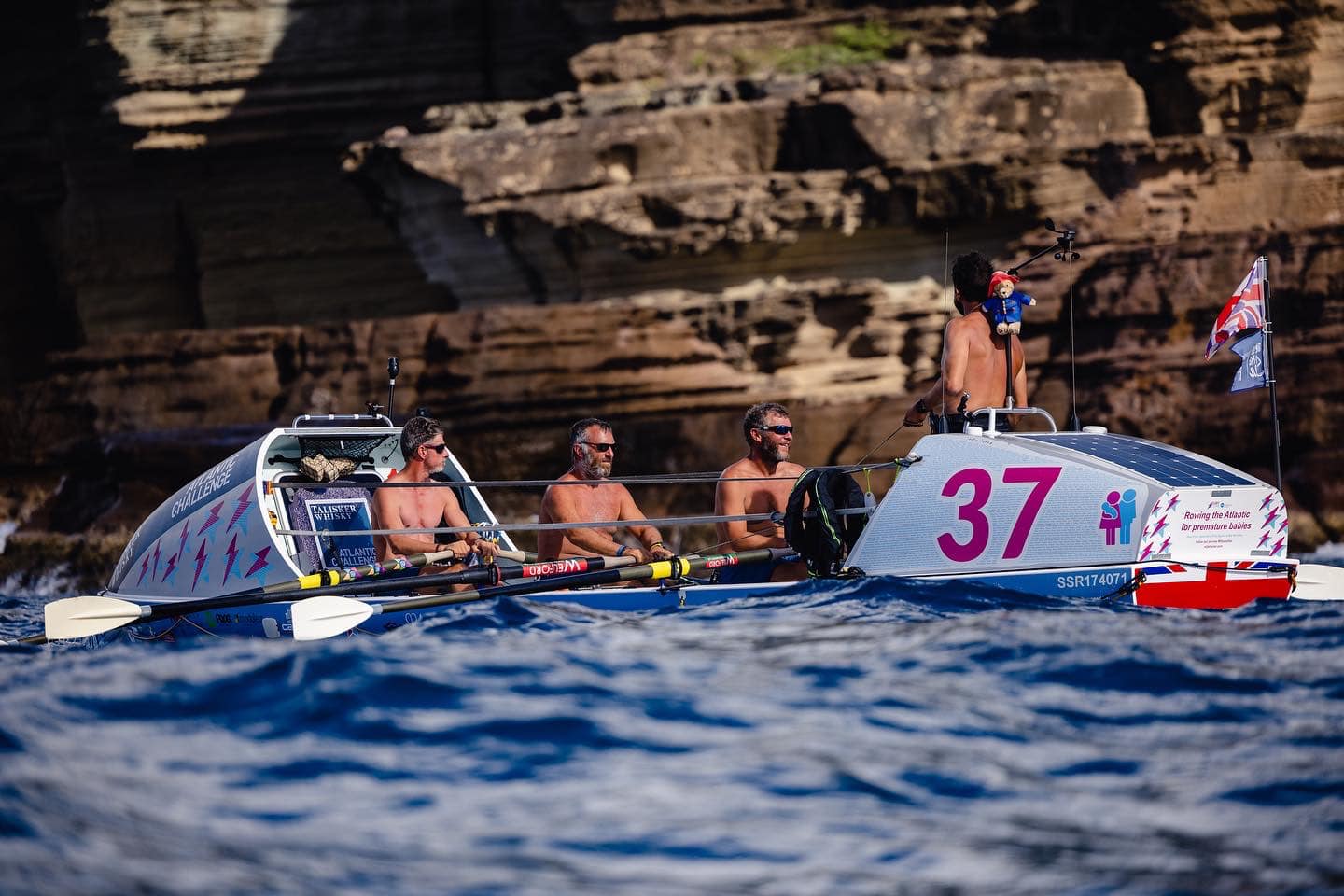 Case civil engineering sponsors elijah's star rowing competition team out in the sea