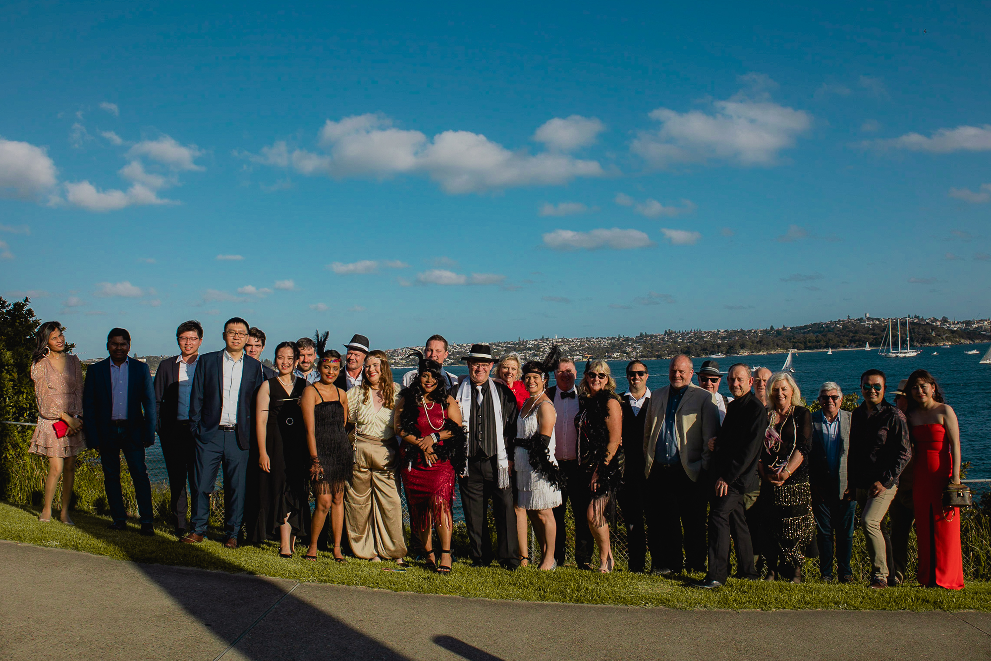 CaSE civil and structural engineering Celebrates Christmas Great Gatsby Style in sydney australia team photo